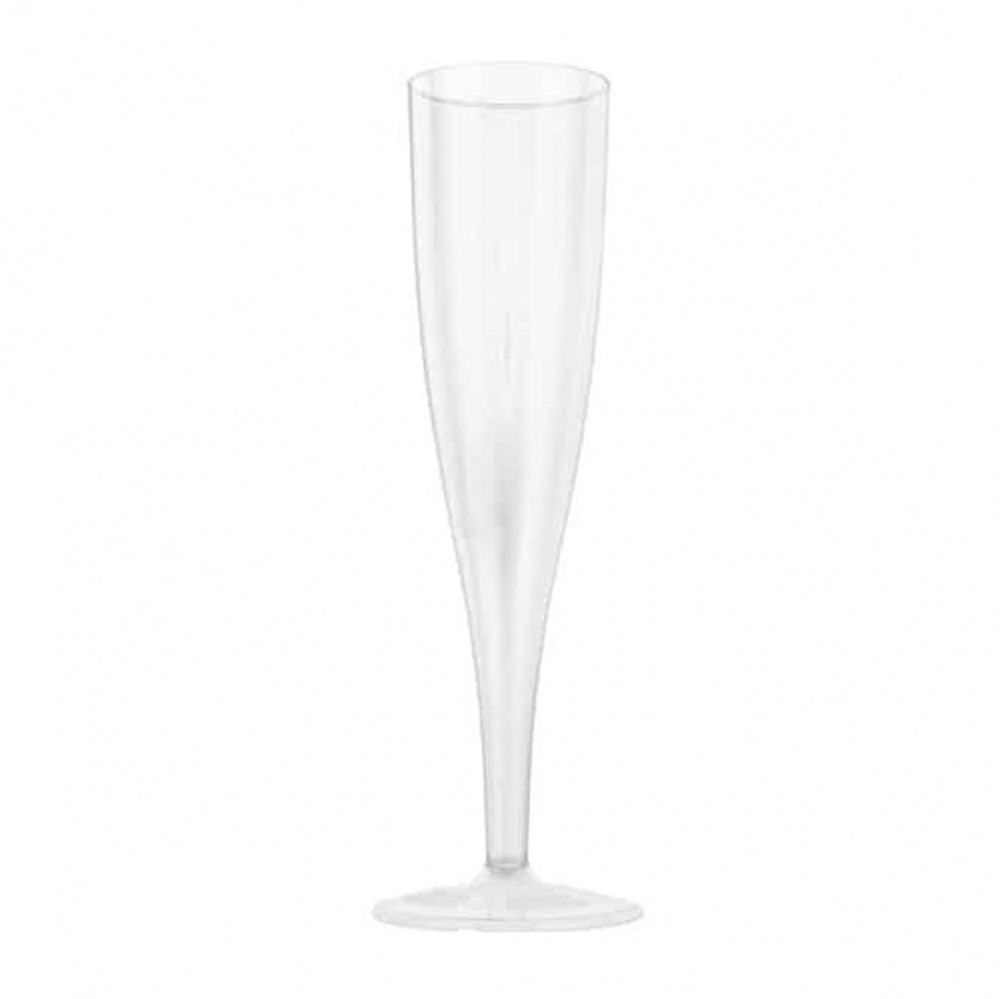 Fast Plast Plastic Champagne Flutes - 100 glasses