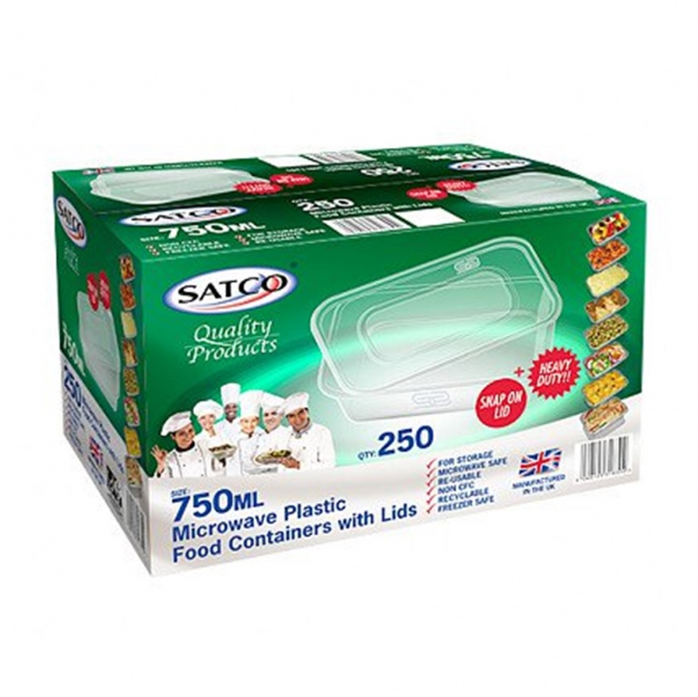 Satco Take-Away Container & Lid Set - 750ml **