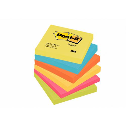 3M Post-it Notes [Variety Pack] 76x76mm - 6 pads [x100]