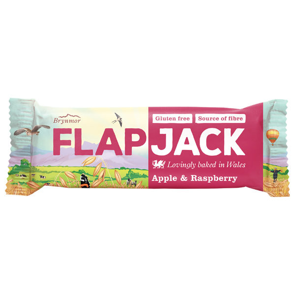 Brynmor Apple & Raspberry Flapjacks - 20x80g bars