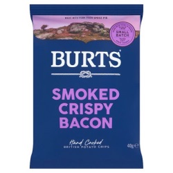 Burts Chips Smoked Crispy Bacon - 20x40g packets