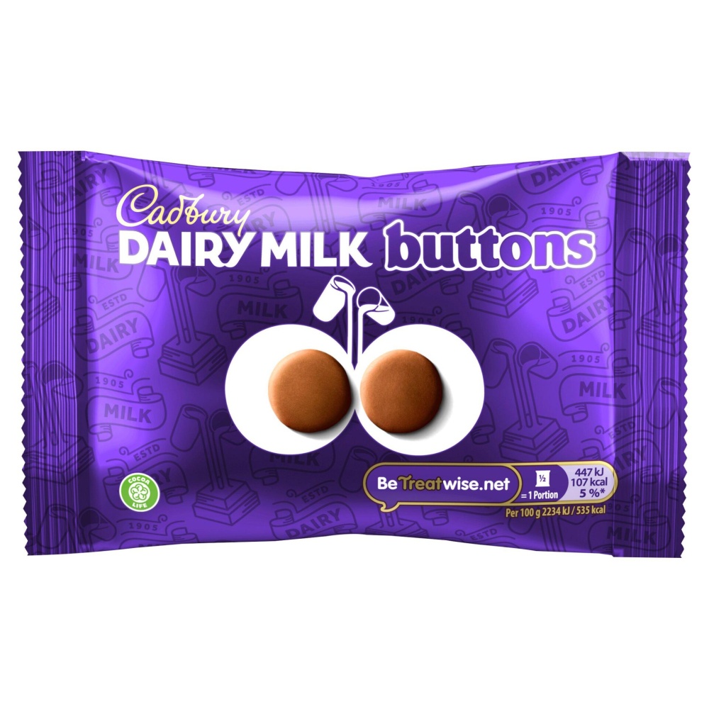 Cadbury Milk Chocolate Buttons - 36x40g packets