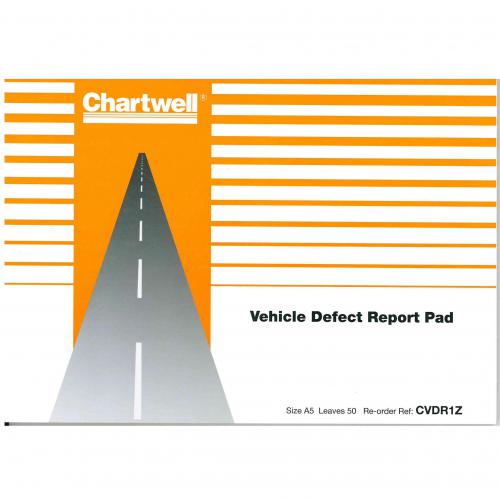 Chartwell Pad Tacho Vehicle Defect Report - 1 book [50 sheets]