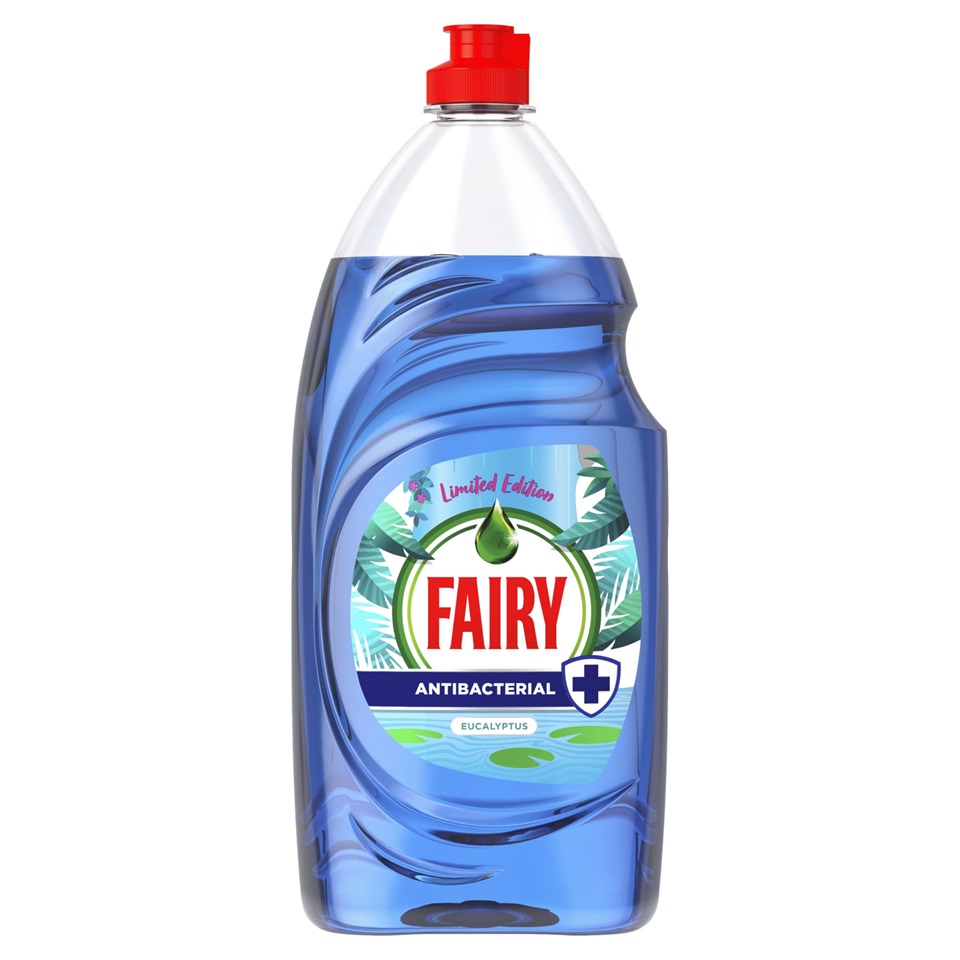 Fairy Washing Up Liquid Antibacterial Eucalyptus - 870ml bottle