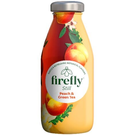 Firefly Peach & Green Tea - 12x330ml glass bottles