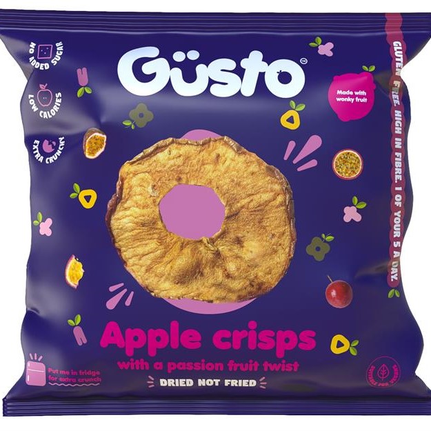 Gusto Crisps Apple & Mango Passion Fruit Twist - 12x20g packets