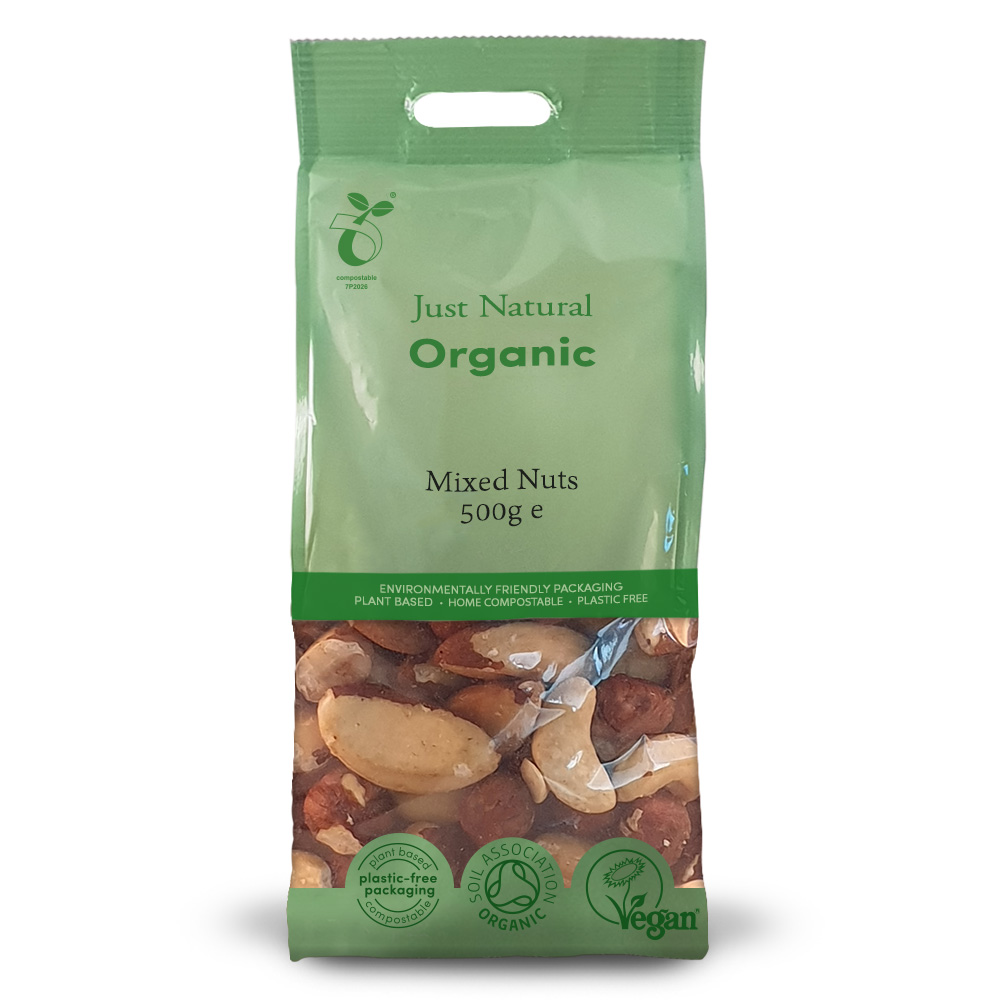 Just Natural Mixed Nuts Organic [Unsalted] - 500g bag