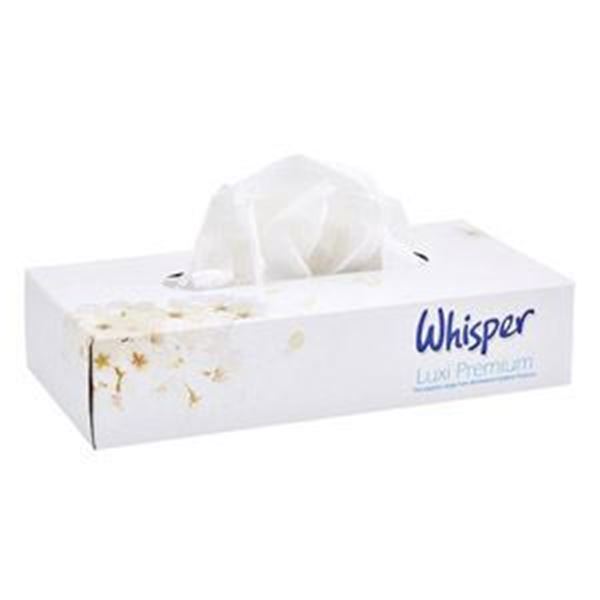 Whisper Facial Tissues 100x2-ply - 36 boxes