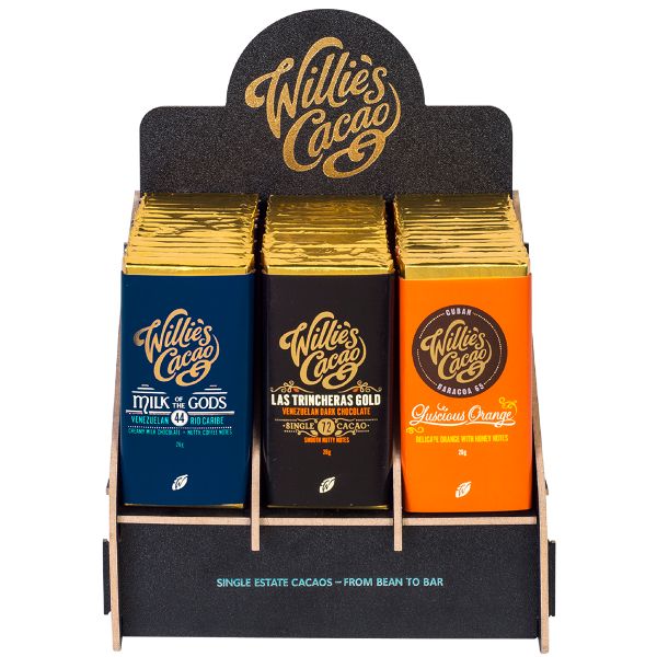 Willie's Cacao Display - 1 stand for 26g bars