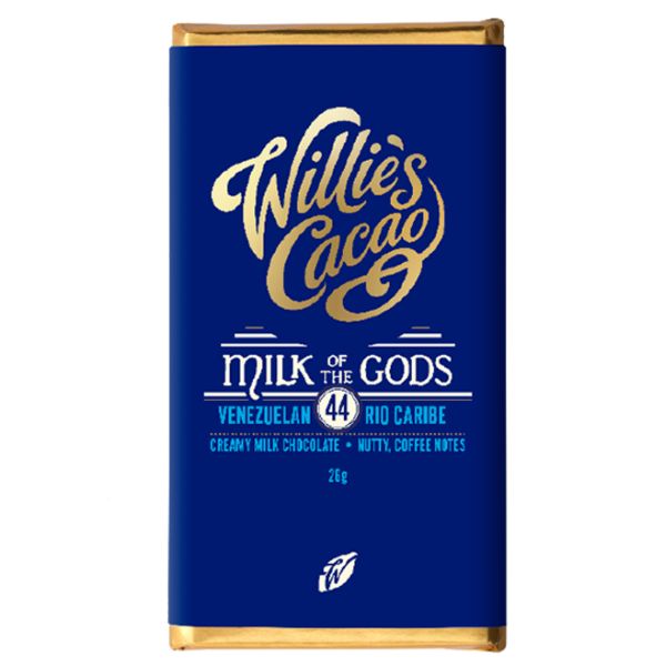 Willie's Cacao Milk Chocolate Milk Of The Gods - 30x26g bars