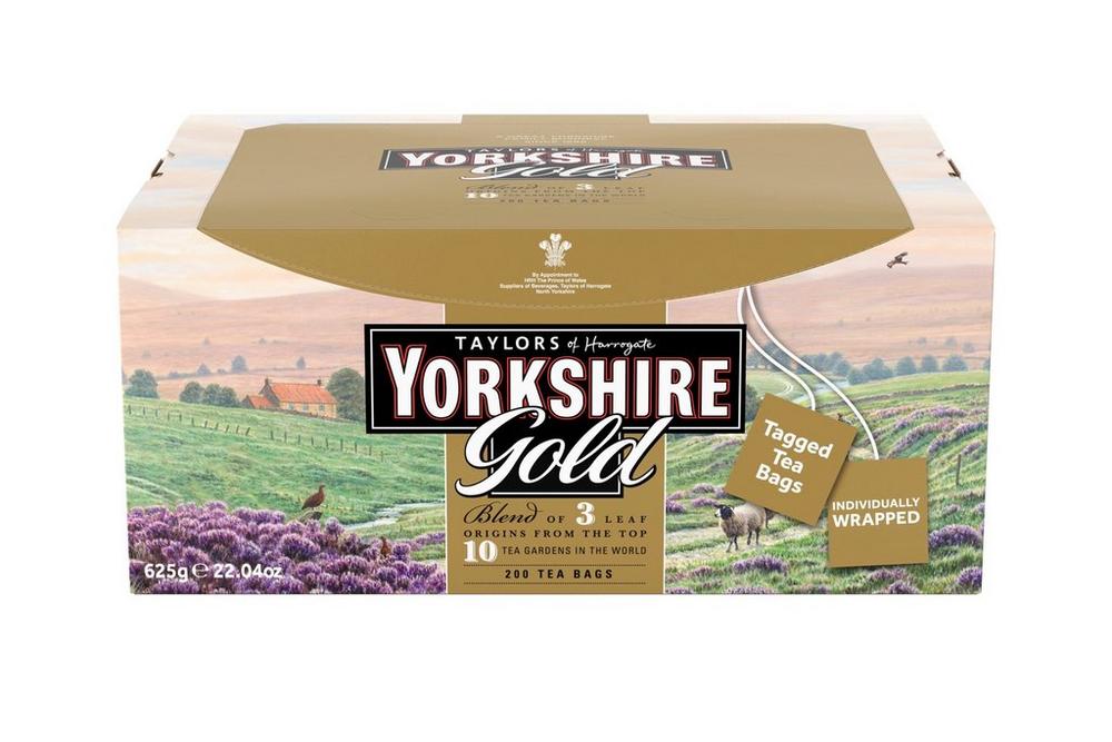 Yorkshire Tea GOLD - 200 tea bags in envelopes [RFA]