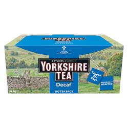 Yorkshire Tea DECAFFEINATED - 200 tea bags in envelopes [RFA]